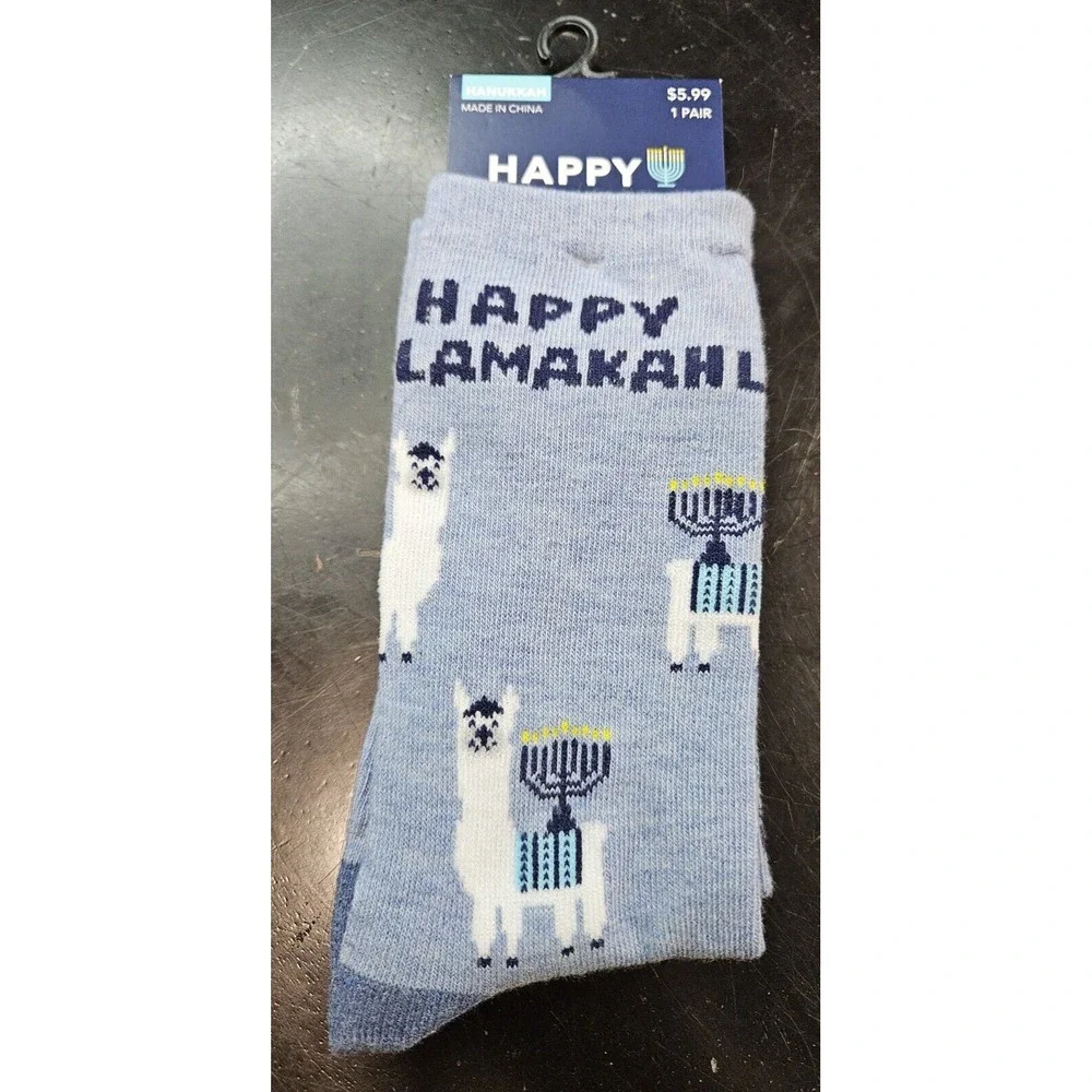 *NWT* Ladies Happy Hanukkah Sox Socks Sz 4-10 Lamma